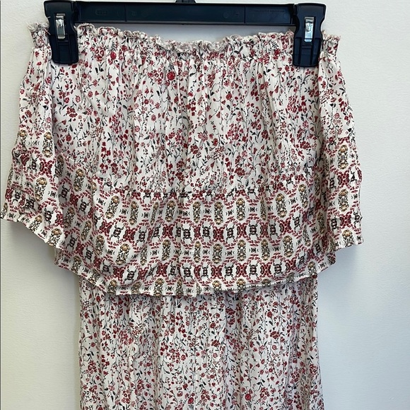 Japna Smocked Tiered strapless jumpsuit size medium - Picture 2 of 9